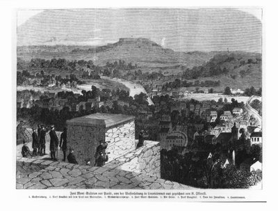 Monte Valerien visto da Louveciennes, illustrazione da 